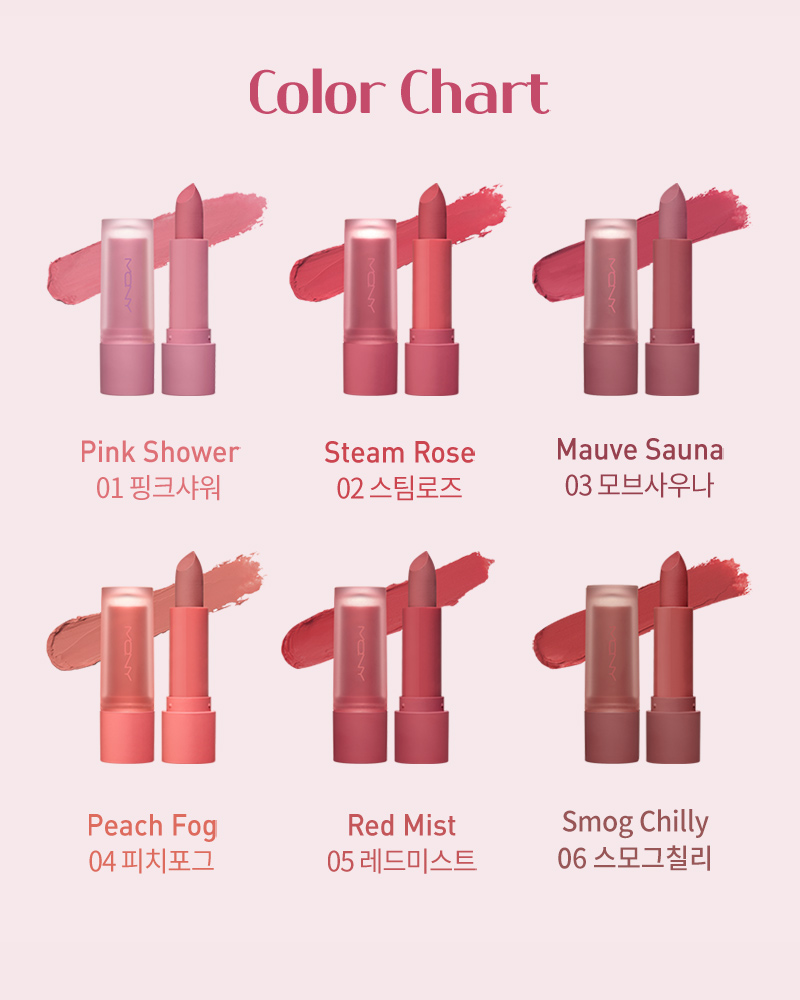 MQNY Powder Matte Lipstick Mini 5 Colors 3.5g