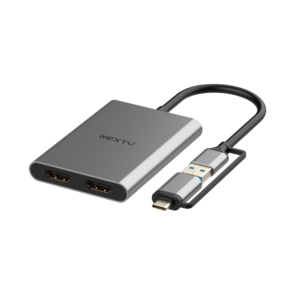 넥스트유 버이맨 USB C to HDMI 4K 듀얼 모니터 확장 컨버터 젠더 - 상세 이미지 2
