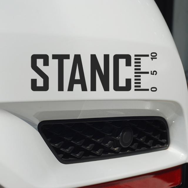 STANCE 스탠스 스티커 JDM 튜닝카 데칼 100x30mm - 상품 이미지