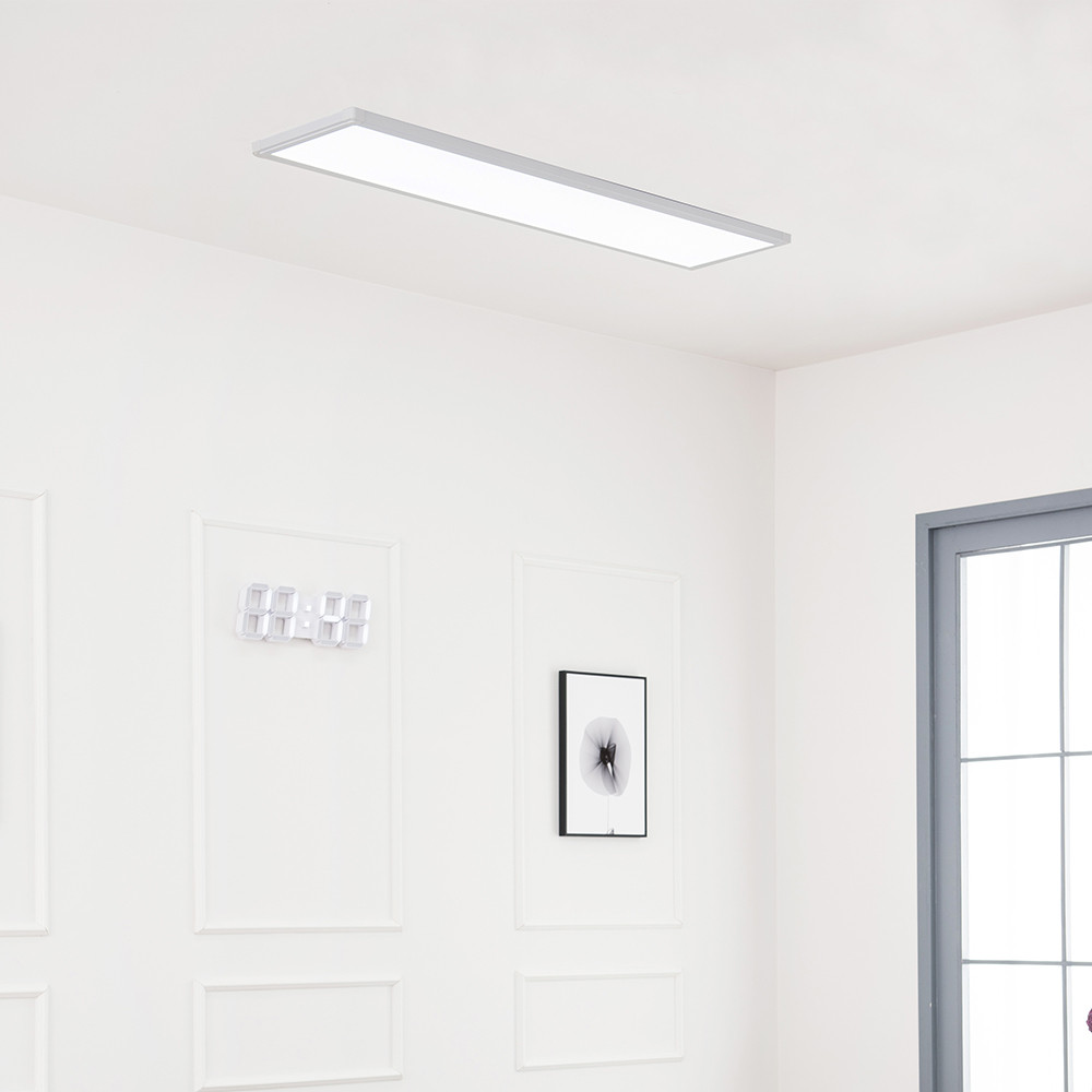 울트라 LED 엣지등 평판조명 1285x320 50W 무타공 주방등 화이트 주광색 하얀빛 320mm - 상품 이미지