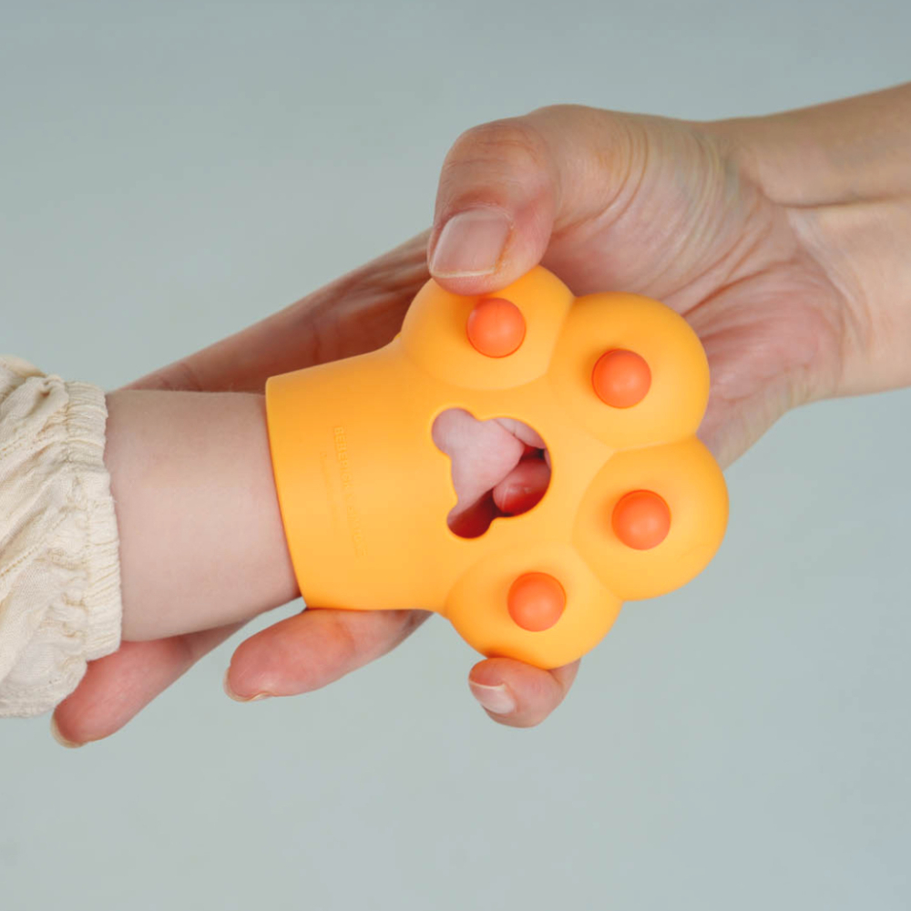 심통 실리콘 국민 손목 양손 아기 손싸개 글러브 치발기 2세대 보관케이스포함 단품구매가능