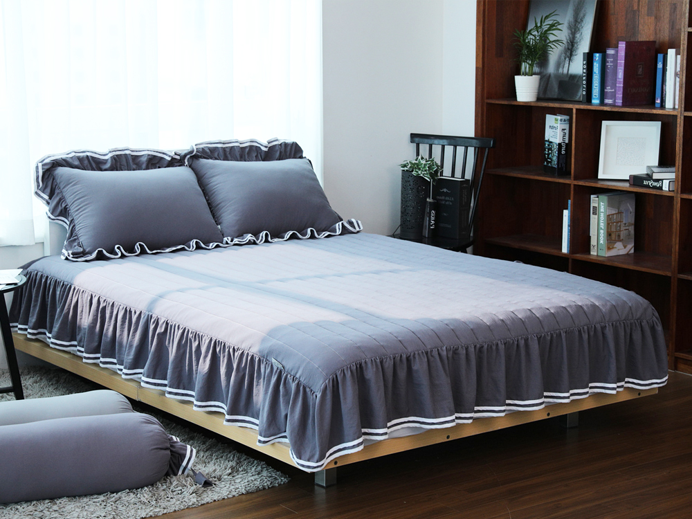 류금숙 투라인 실키케어 향균프릴 숏프릴매트커버 SS/Q/K/SK 국내생산