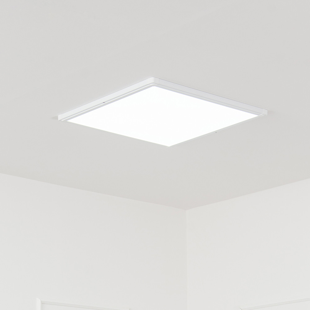 울트라 LED 엣지 평판조명 640x640 50W 무타공 방등 거실등 화이트 주광색 하얀빛 640mm