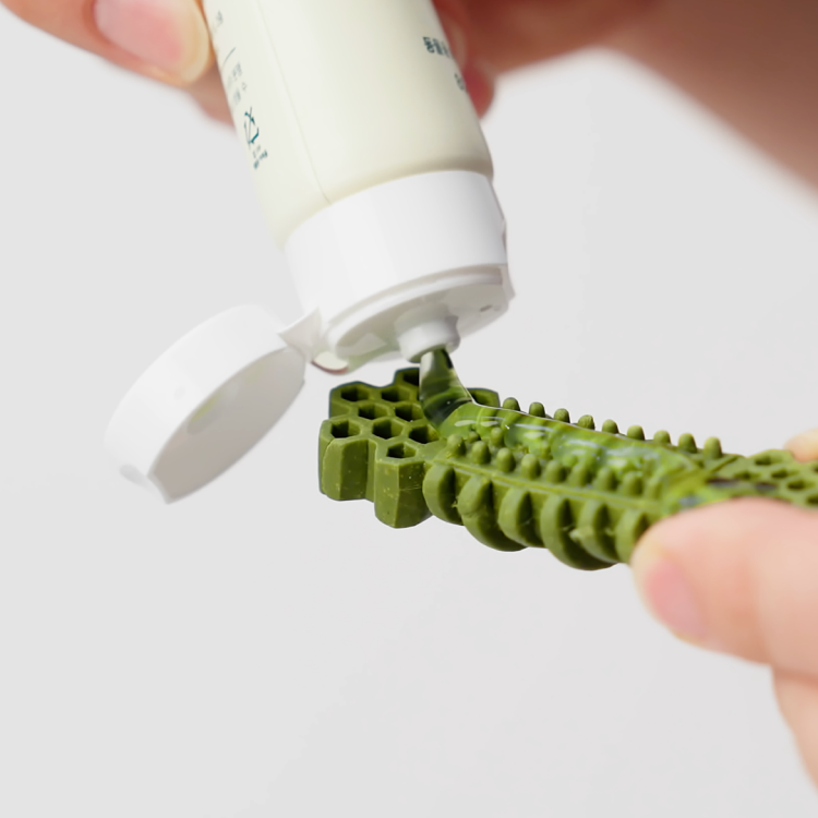 플라고 강아지덴탈껌 양치 치석 입냄새 제거 3D 스케일링껌 오리지널 7개입 1+1