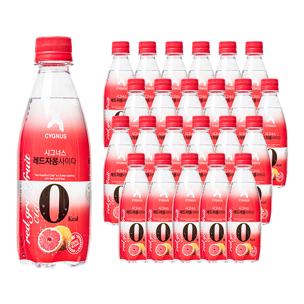 시그너스 제로사이다 레드자몽, 350ml, 24개 - 상품 이미지