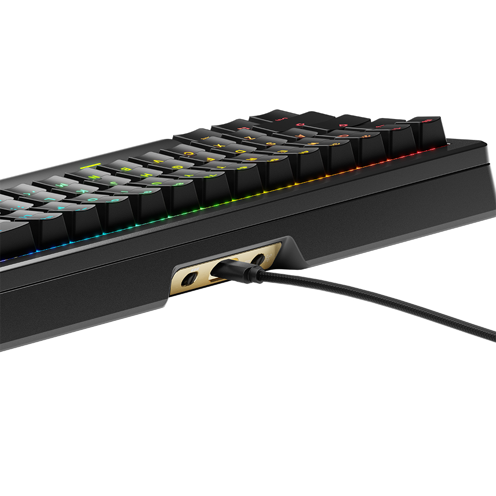 글로리어스 GMMK3 PRO HE 65% Prebuilt 커스텀 래피드 트리거 유선 게이밍 키보드(블랙/실버) - 상세 이미지 5