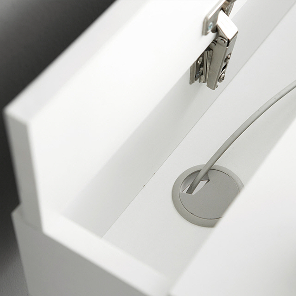 OLAF 책상 서랍2칸 KS1012TB 1200x600mm, 화이트