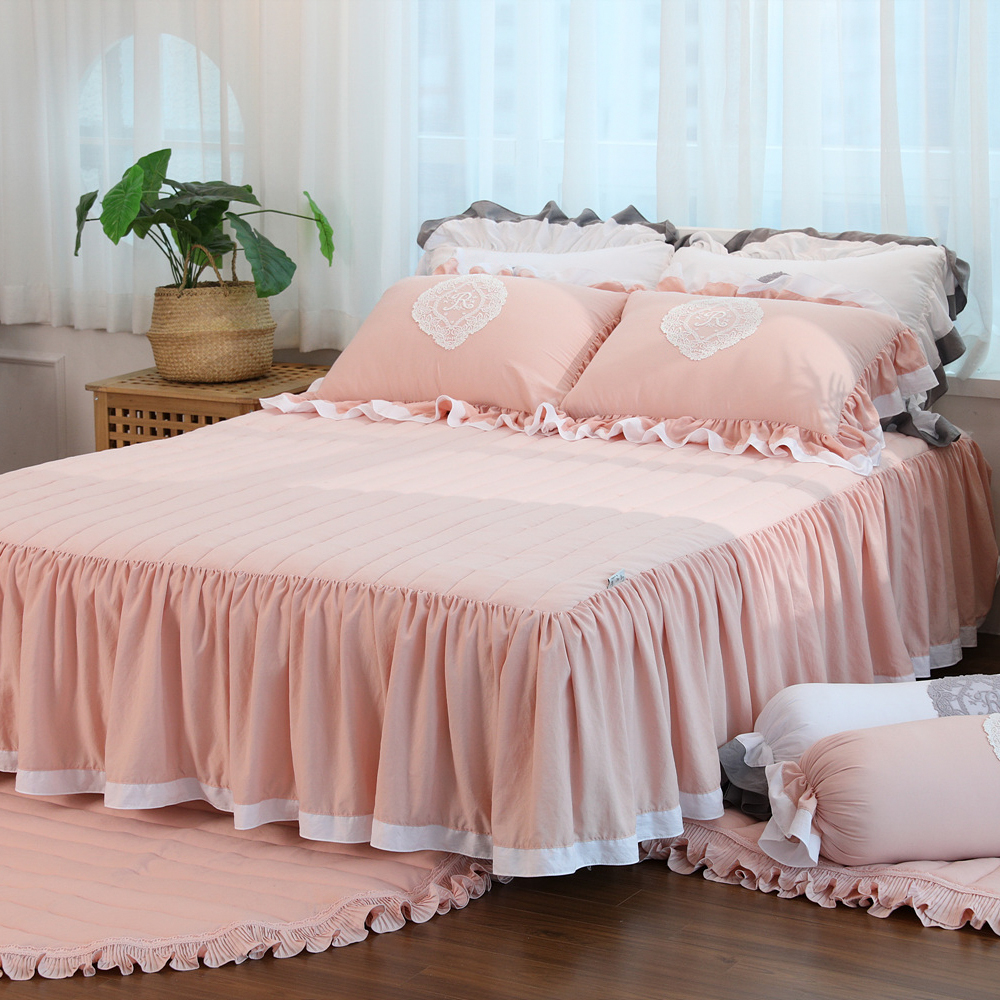 류금숙 프렌치감성 실키케어 향균프릴 이중프릴침대커버 SS/Q/K/SK 국내생산