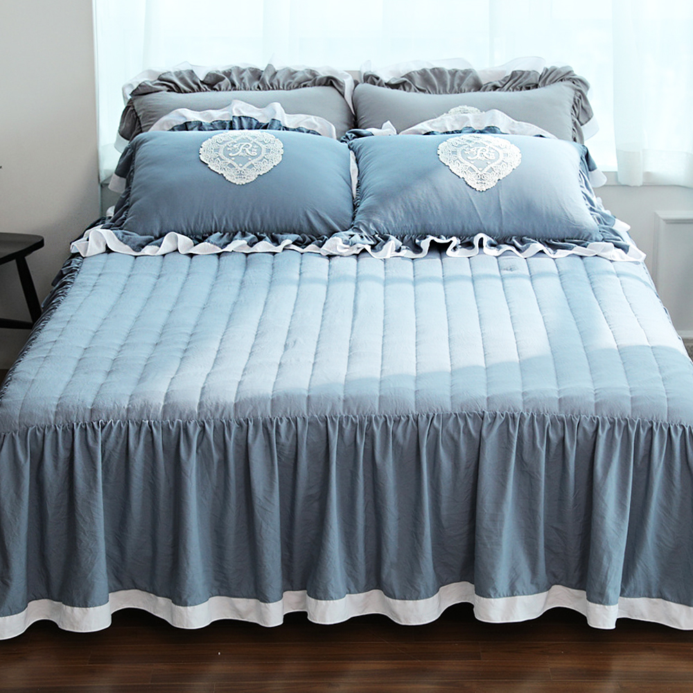 류금숙 프렌치감성 실키케어 향균프릴 이중프릴침대커버 SS/Q/K/SK 국내생산