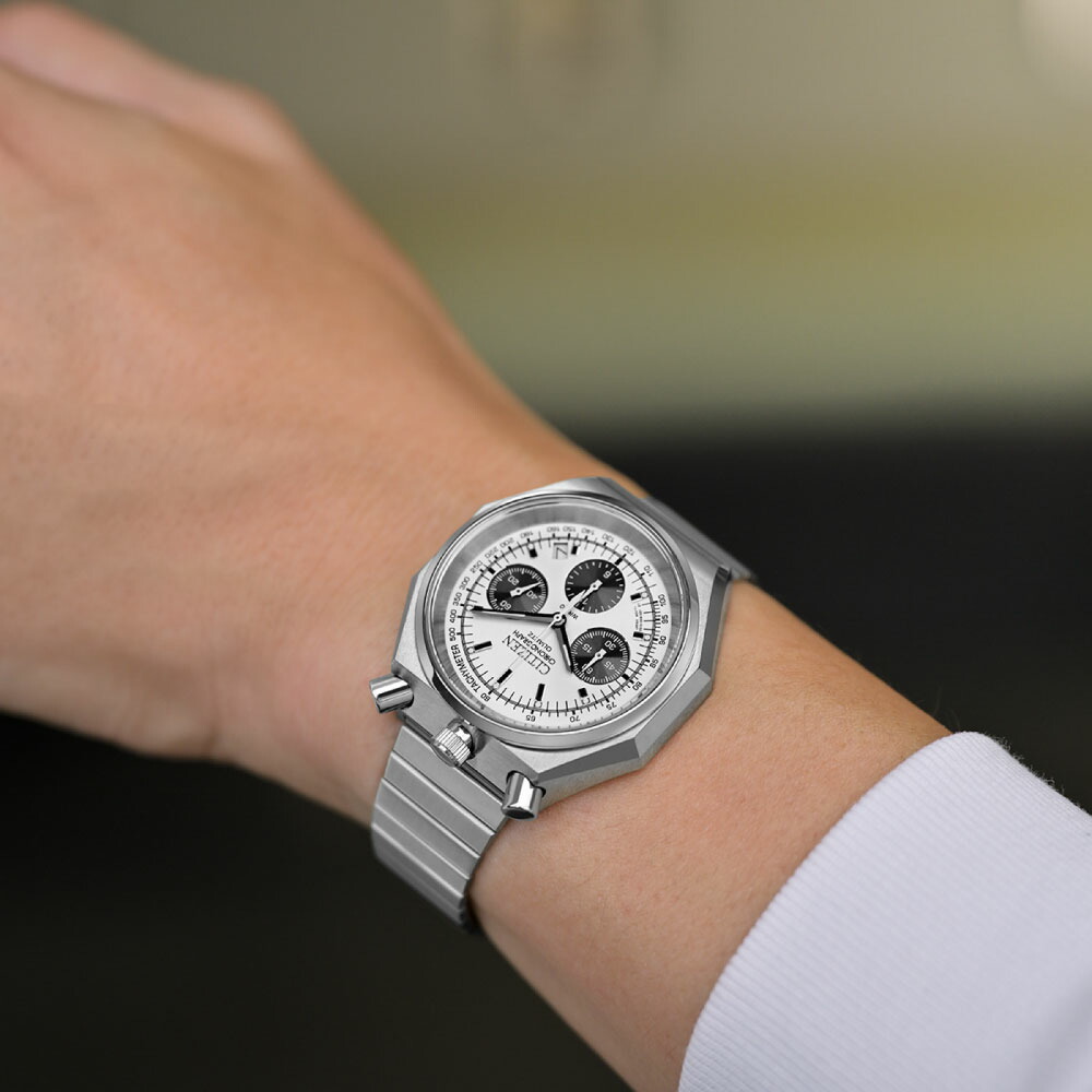 시티즌 CITIZEN 레코드라벨 츠노 크로노 한정판 AN3700-62A 실버 이미지 6