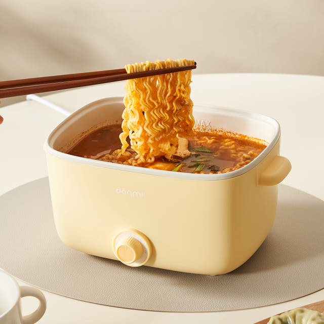 단미 사각 라면포트 멀티쿠커 샤브샤브 여행용 캠핑용 전기 찜기 냄비