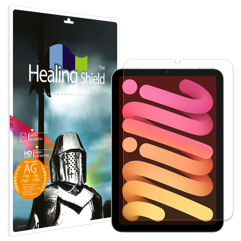 아이패드 하이엔드 종이질감 강화유리필름 아이패드 미니 6/7세대, 1매입