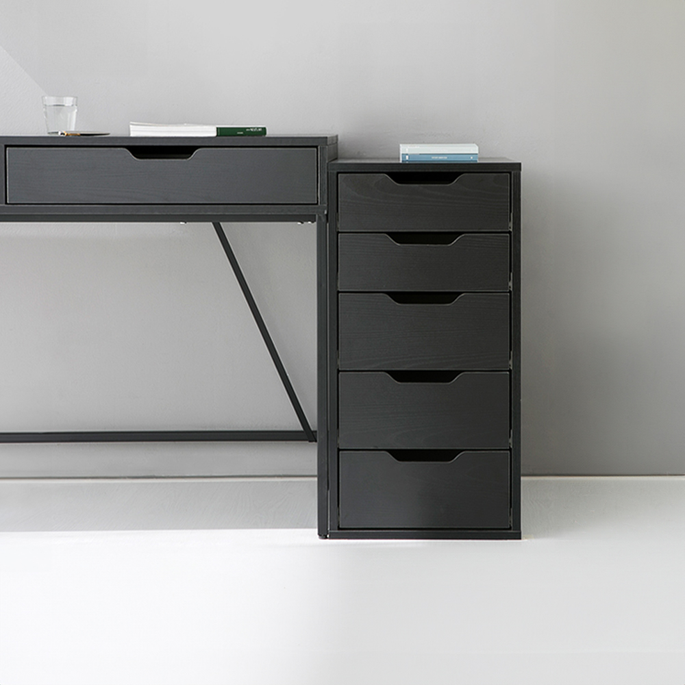 OLAF 서랍장 5단 KS1009STB 블랙 8714.9742
