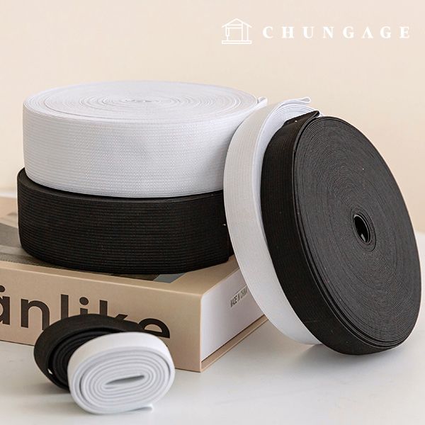 바지고무줄 허리고무밴드 22마롤 바지끈 납작고무줄 고탄력 25mm