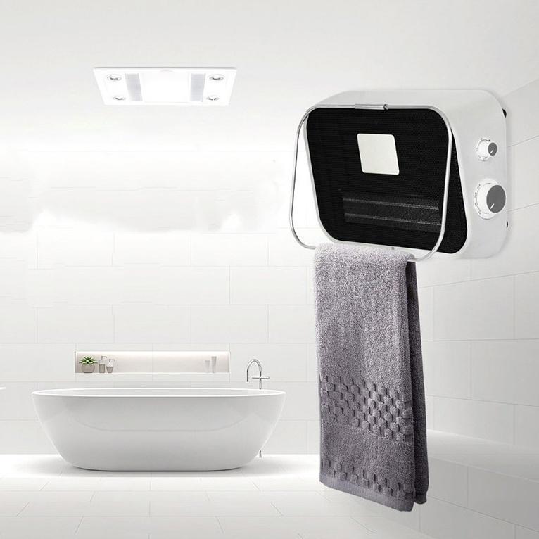 화장실 벽걸이온풍기 욕실 PTC히터 캠핑난로 발히터