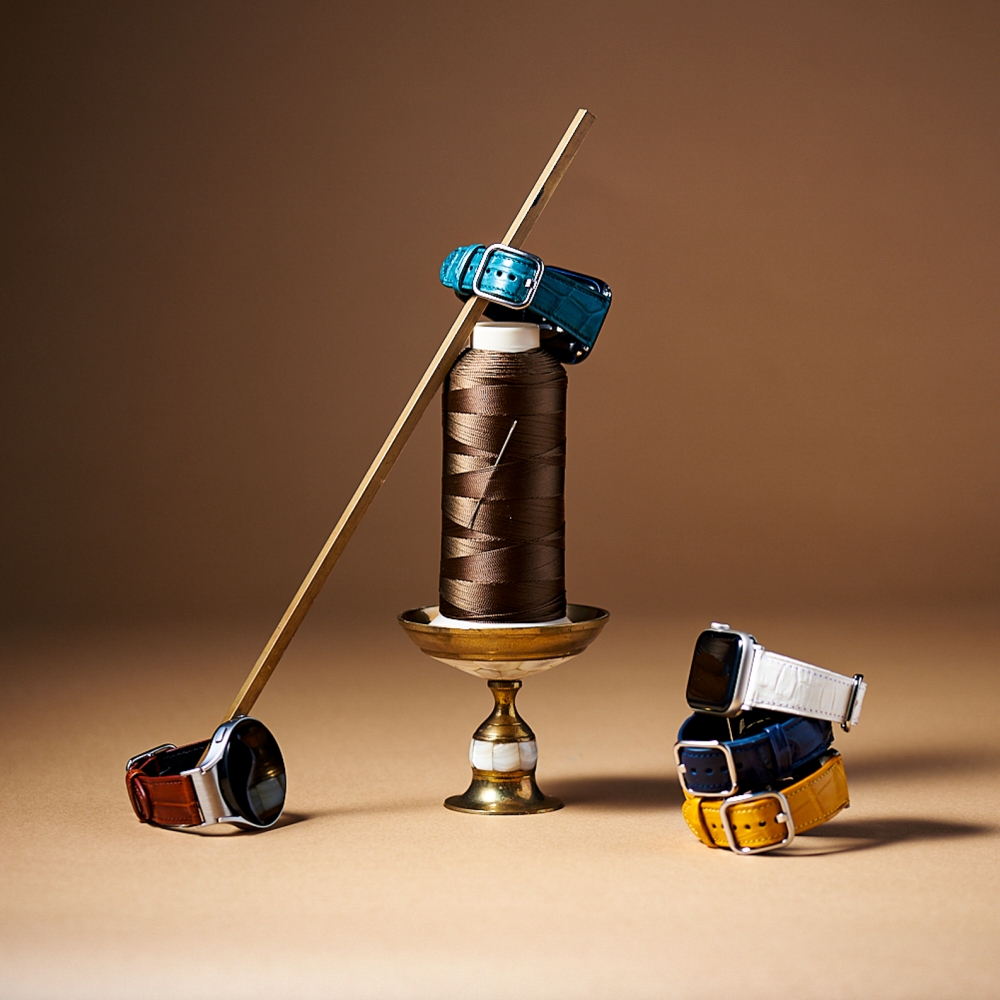 애플워치 갤럭시워치 리얼 악어가죽 스트랩 밴드 10 9 8 SE 울트라2