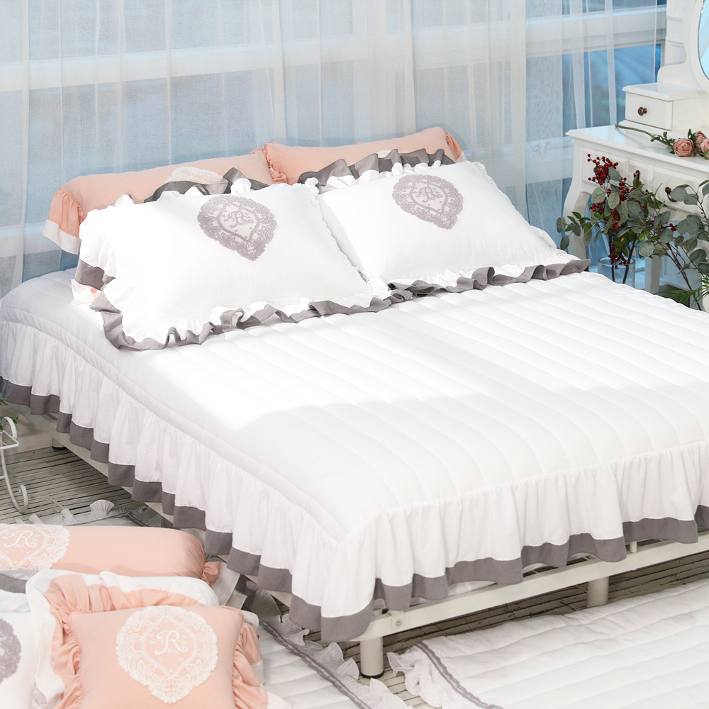 류금숙 프렌치감성 실키케어 향균프릴 숏프릴매트커버 SS/Q/K/SK 국내생산