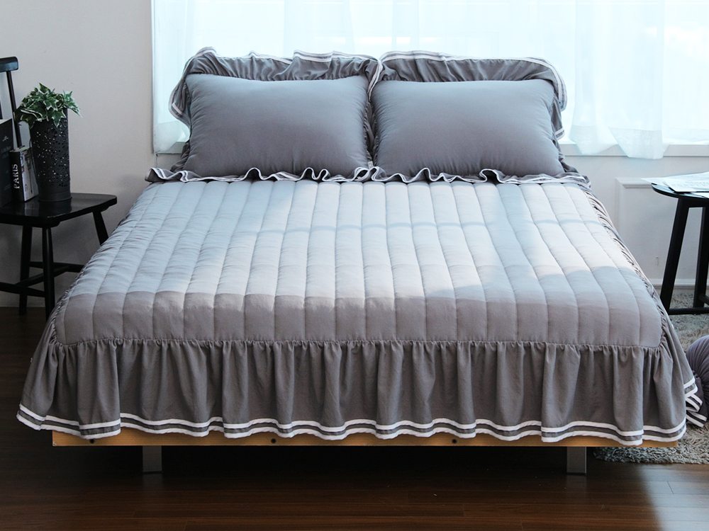 류금숙 투라인 실키케어 향균프릴 숏프릴매트커버 SS/Q/K/SK 국내생산