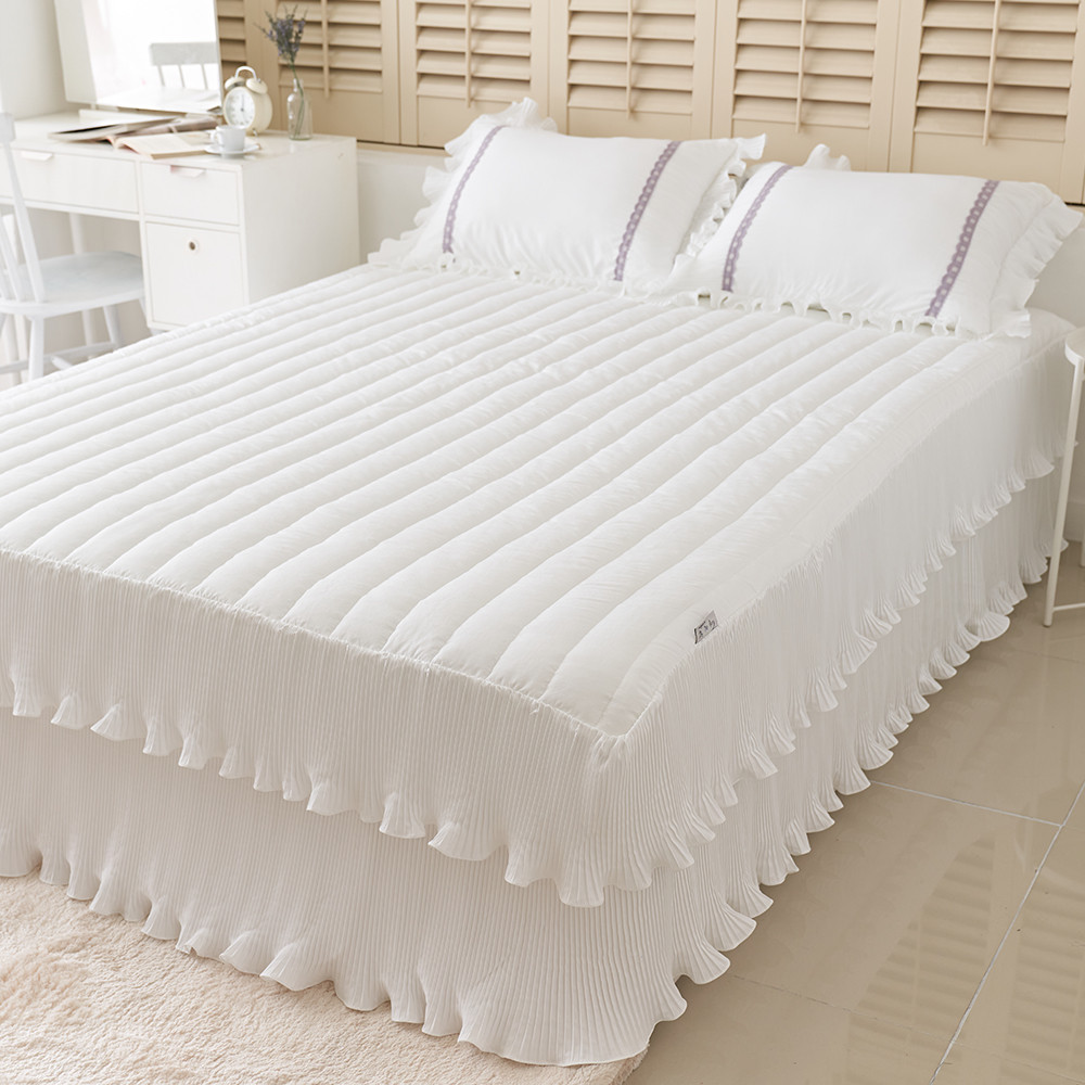 류금숙 플리츠 항균실키케어 프릴 이중프릴침대커버 SS/Q/K/SK 국내생산