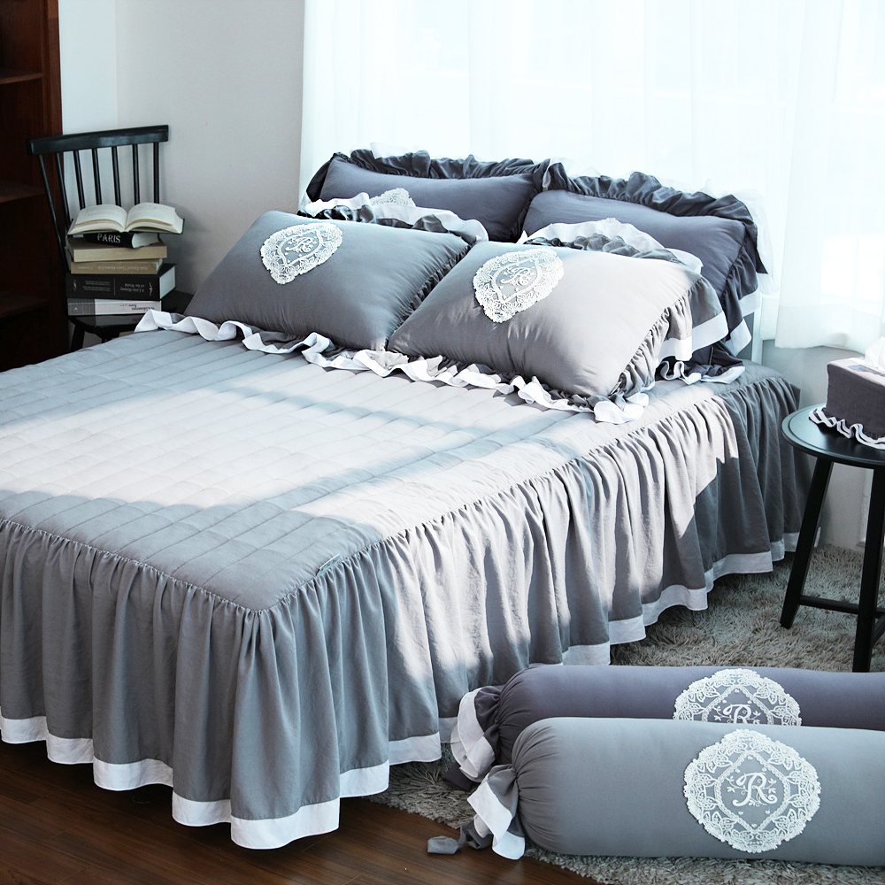 류금숙 프렌치감성 실키케어 향균프릴 이중프릴침대커버 SS/Q/K/SK 국내생산