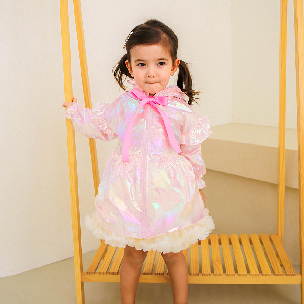 미니레시피 오로라드롭우비 여아 어린이 유아 우비 프릴 레인코트 키즈 아동 우의