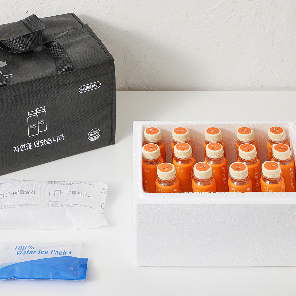 (생즙연구소)어린이를 위한 칼슘캐플주스 120ml x 14병 NFC착즙 사과 당근 감귤 이미지 6