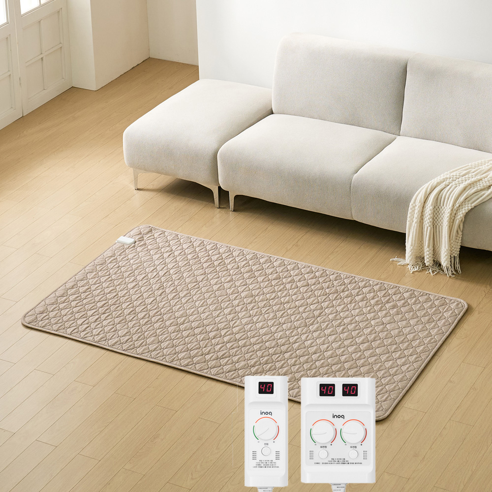 겨울 전자파 안심 카본 탄소 EMF 싱글 베이지 1인용 전기요