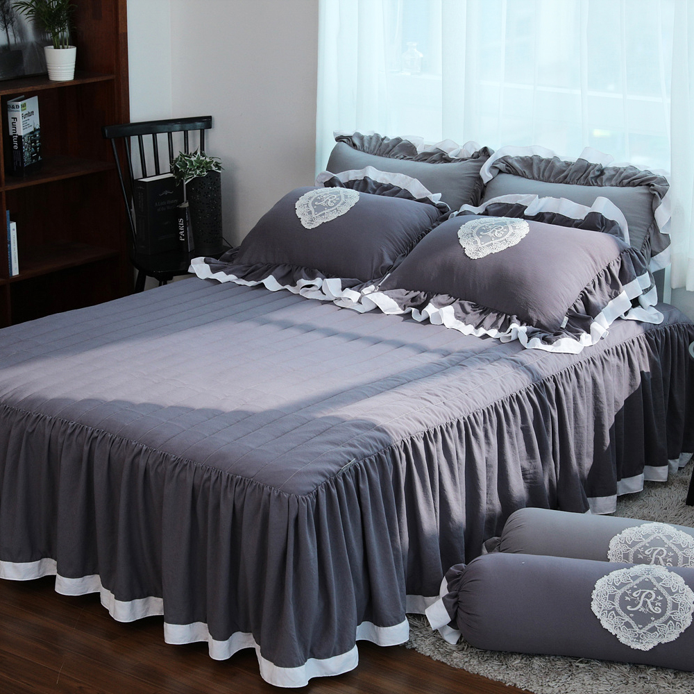 류금숙 프렌치감성 실키케어 향균프릴 이중프릴침대커버 SS/Q/K/SK 국내생산