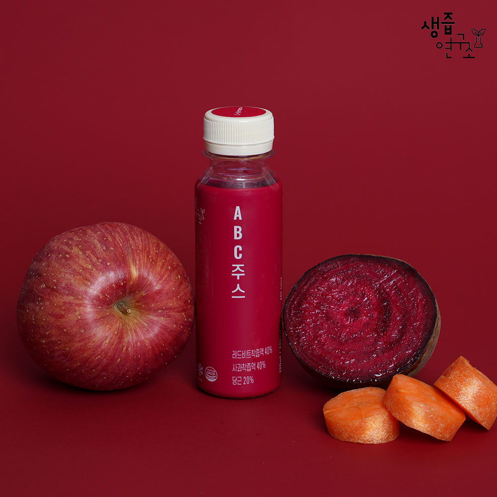 (생즙연구소)물 한방울 넣지 않은 ABC 주스 120ml x 14병 사과당근주스 비트즙