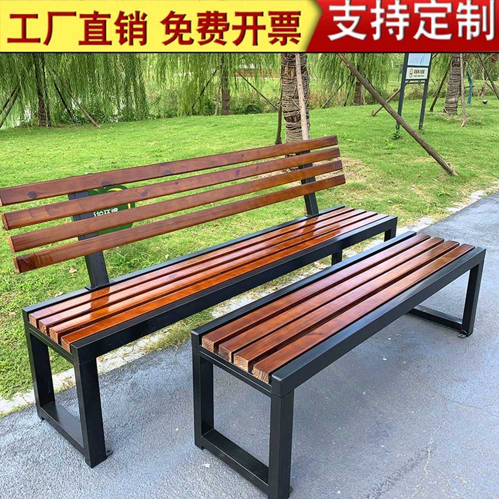 야외 우드벤치 공원 방부목 학교 카페 관공서 평벤치 1m - 상세 이미지 3