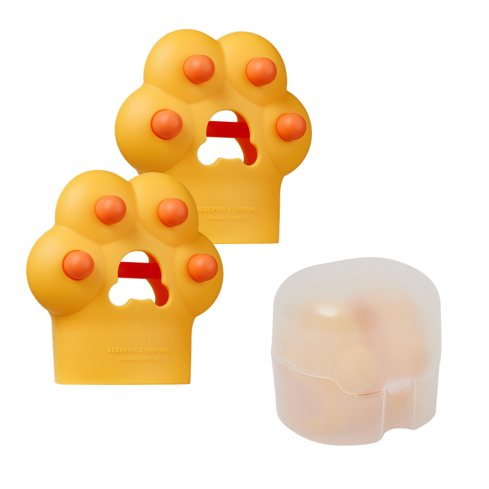 심통 실리콘 국민 손목 양손 아기 손싸개 글러브 치발기 2세대 보관케이스포함 단품구매가능