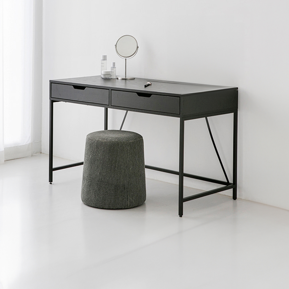 OLAF 책상 서랍2칸 KS1012TB 1200x600mm, 블랙 9622.7272