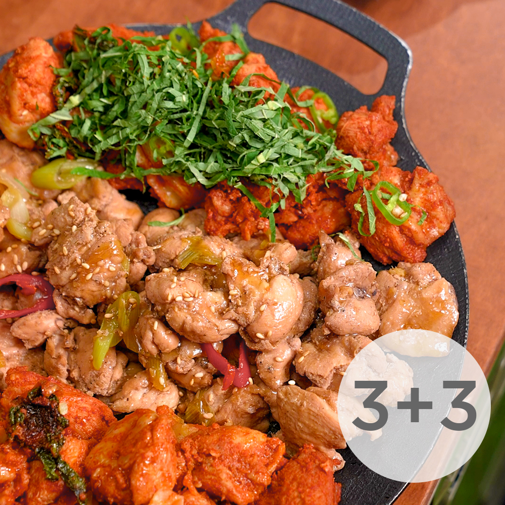 춘천 신선 한입닭갈비 300g 3팩+3팩 - 상품 이미지