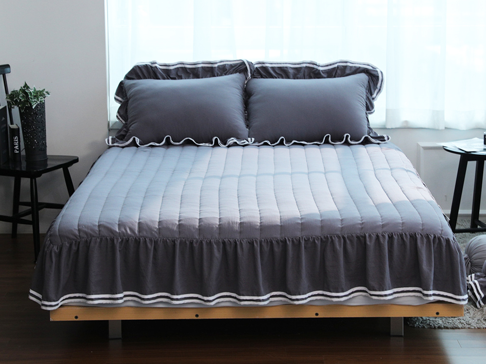 류금숙 투라인 실키케어 향균프릴 숏프릴매트커버 SS/Q/K/SK 국내생산