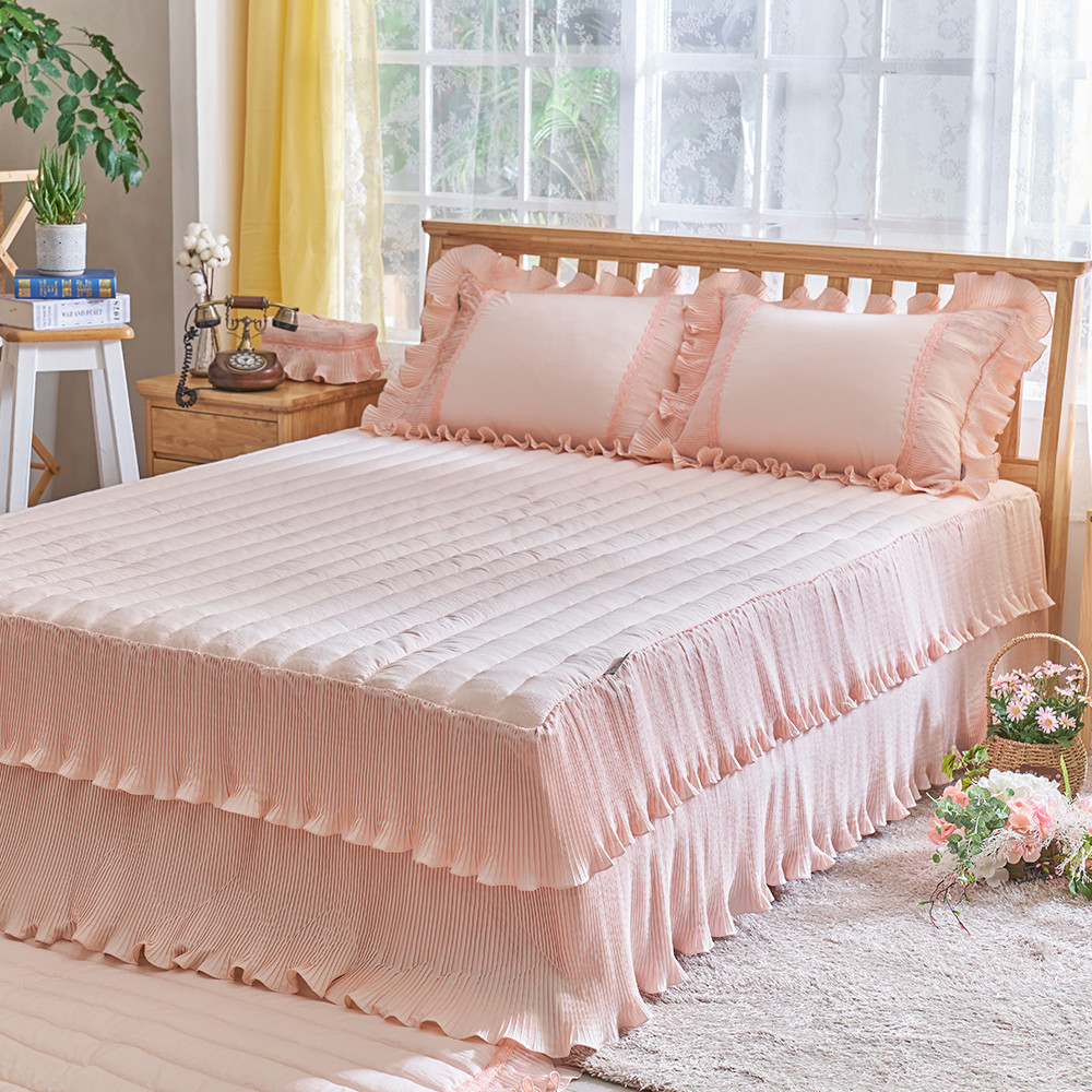 류금숙 플리츠 항균실키케어 프릴 이중프릴침대커버 SS/Q/K/SK 국내생산