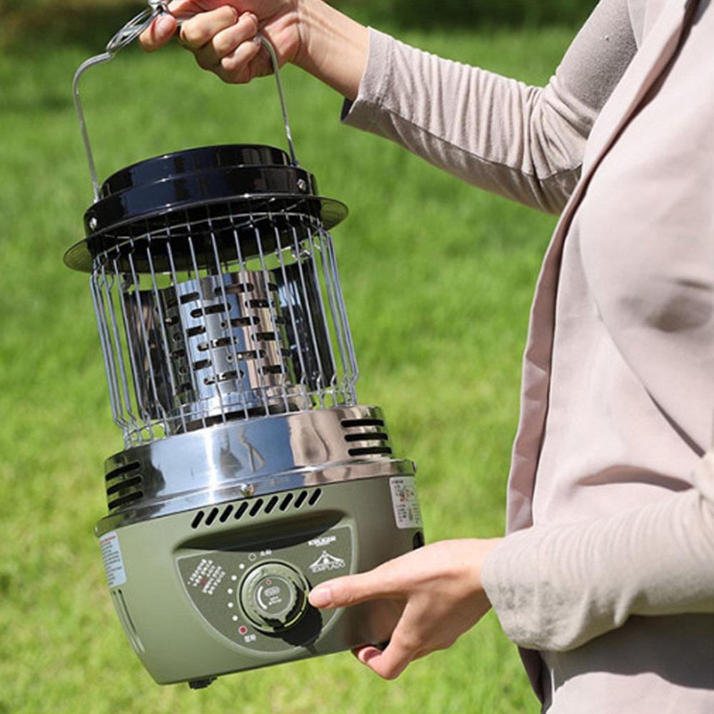 캠핑가스난로 휴대용히터 야외용미니 현장용 원통형난로