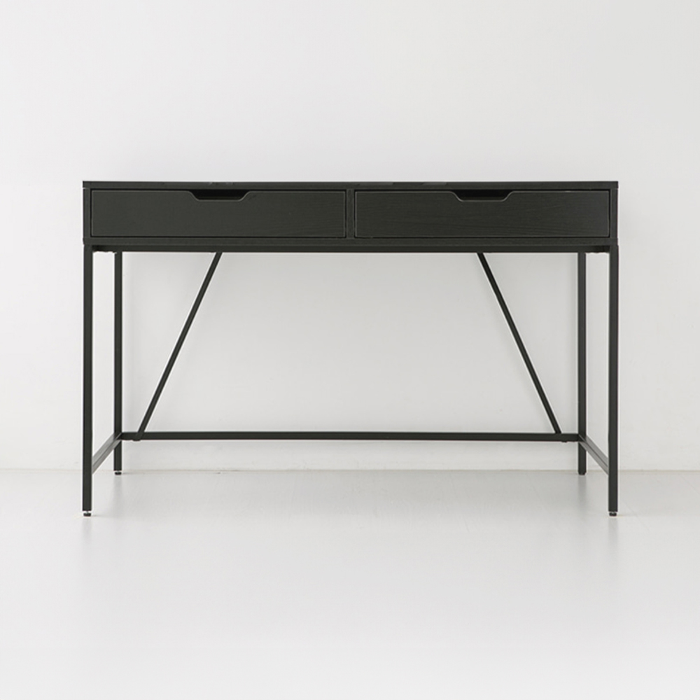 OLAF 책상 서랍2칸 KS1012TB 1200x600mm, 블랙 9622.7272