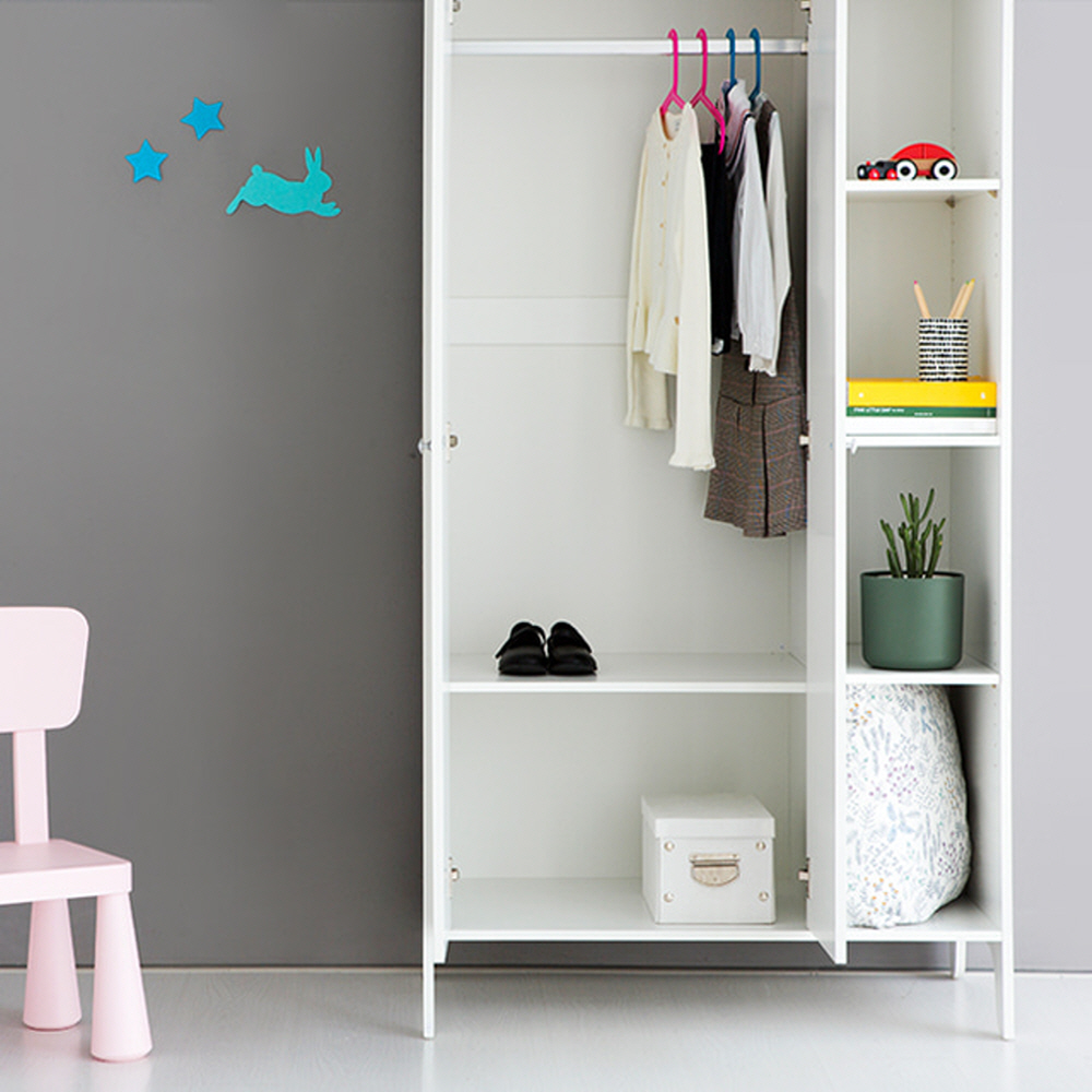PIPAN 옷장 KS1015STB 890x500x1865mm, 화이트 2604.3284 이미지 7