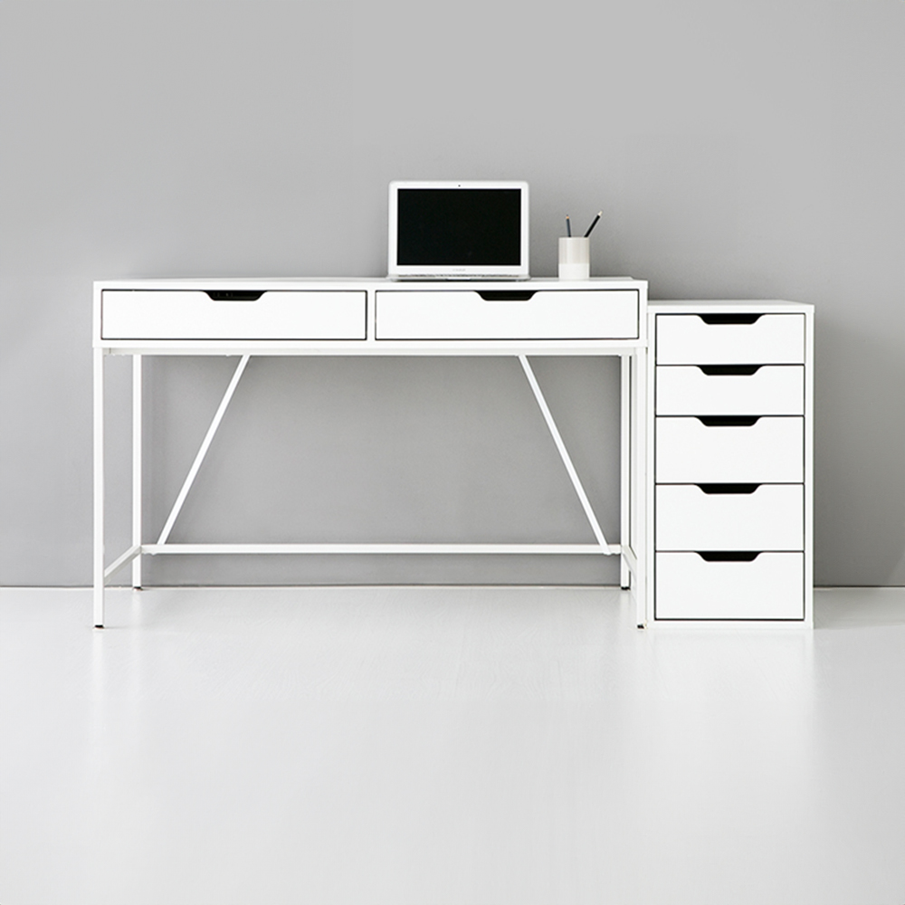 OLAF 책상 서랍2칸 KS1012TB 1200x600mm, 화이트