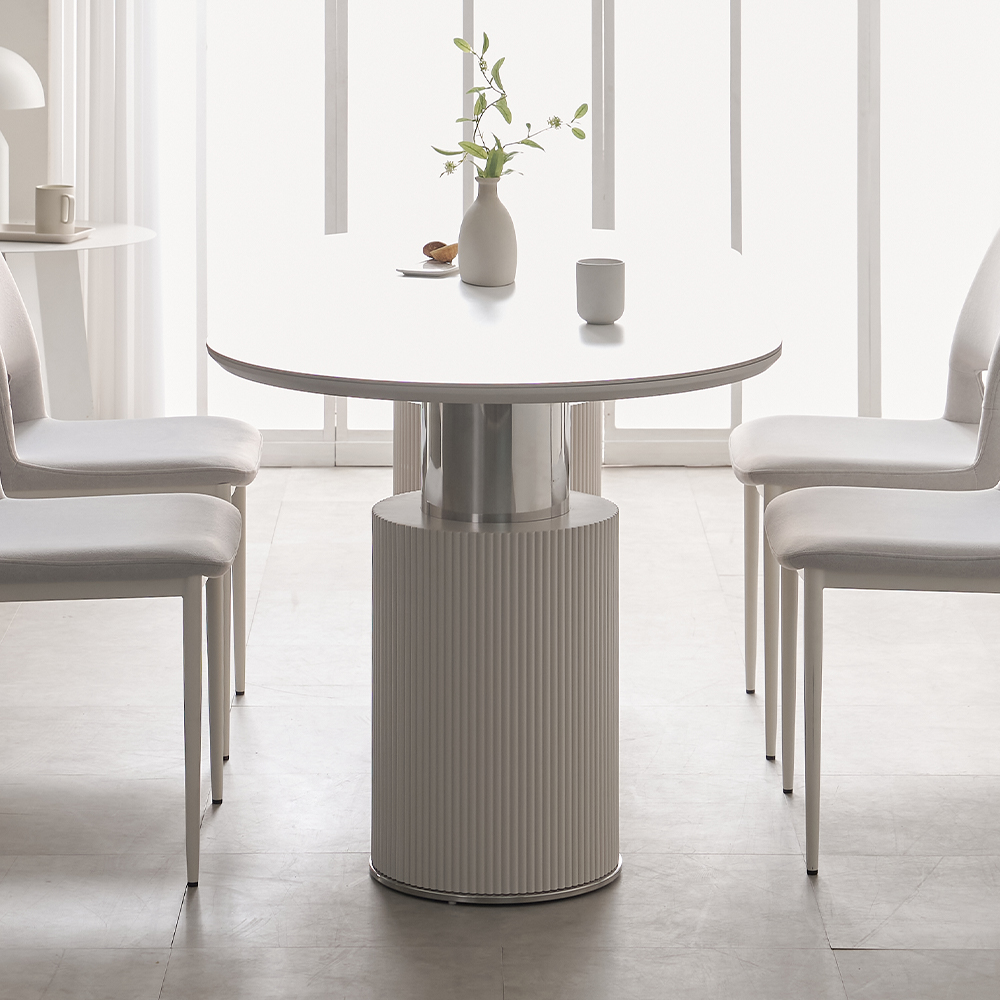 대형 세라믹테이블 타원형 템바보드 거실식탁 알테라 1800mm, 화이트