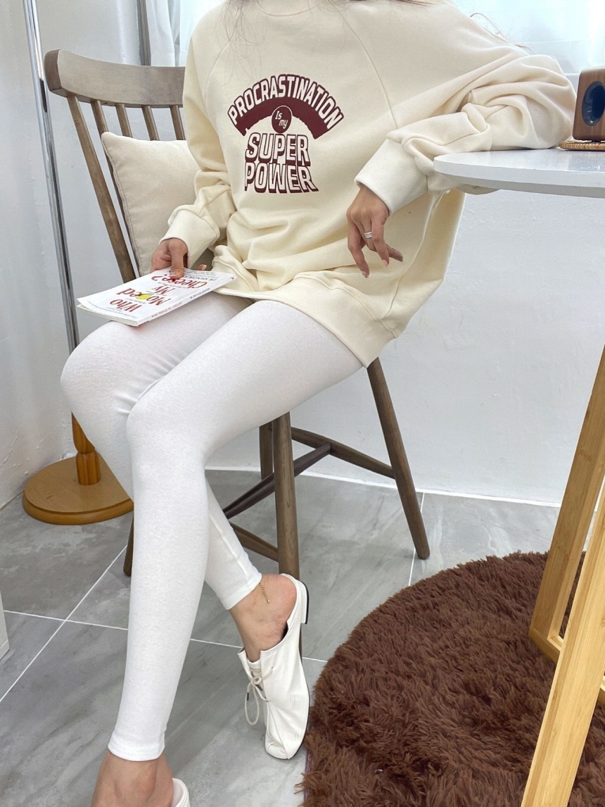 피치 기모 후라이스 기본 데일리 레깅스 ptle0102 상세 이미지 30