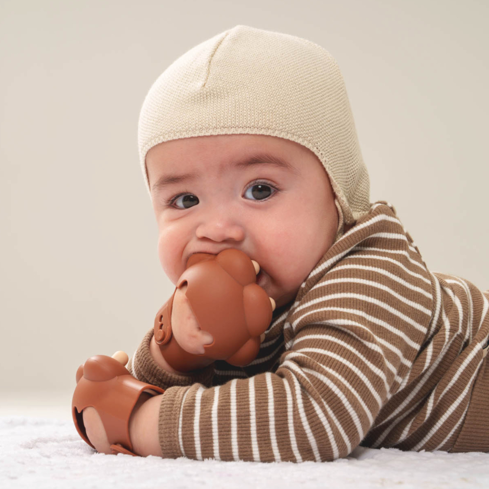 심통 실리콘 국민 손목 양손 아기 손싸개 글러브 치발기 2세대 보관케이스포함 단품구매가능