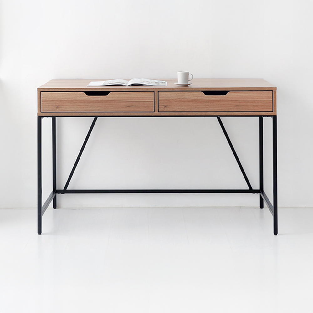 OLAF 책상 서랍2칸 KS1012TB 1200x600mm, 라이트브라운