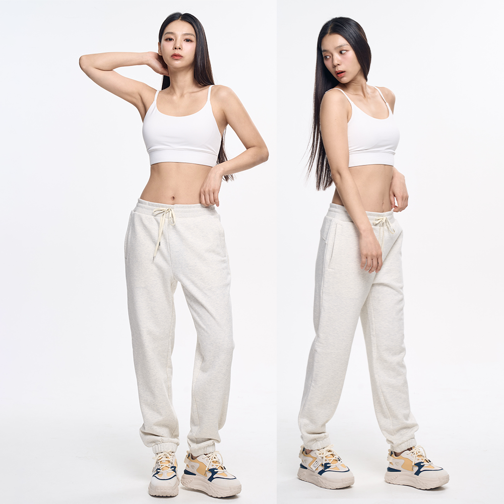 여성 조거팬츠 빅사이즈 편한 기모 스트링 바지 조커 밴딩팬츠