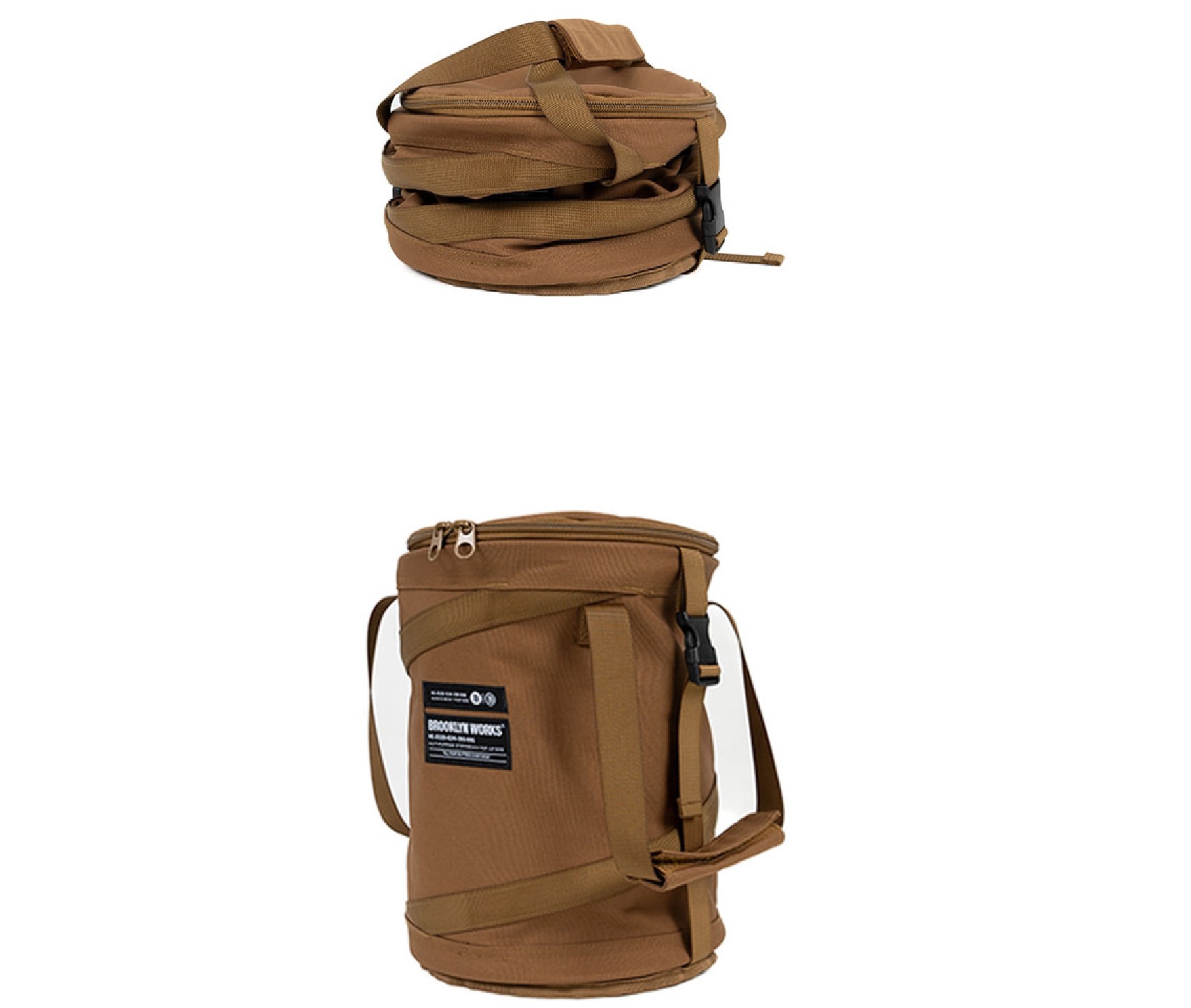 브루클린웍스 팝업 백 미니 휴지통 쓰레기통 바스켓 접이식 휴대용