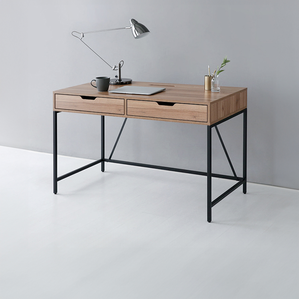 OLAF 책상 서랍2칸 KS1012TB 1200x600mm, 라이트브라운