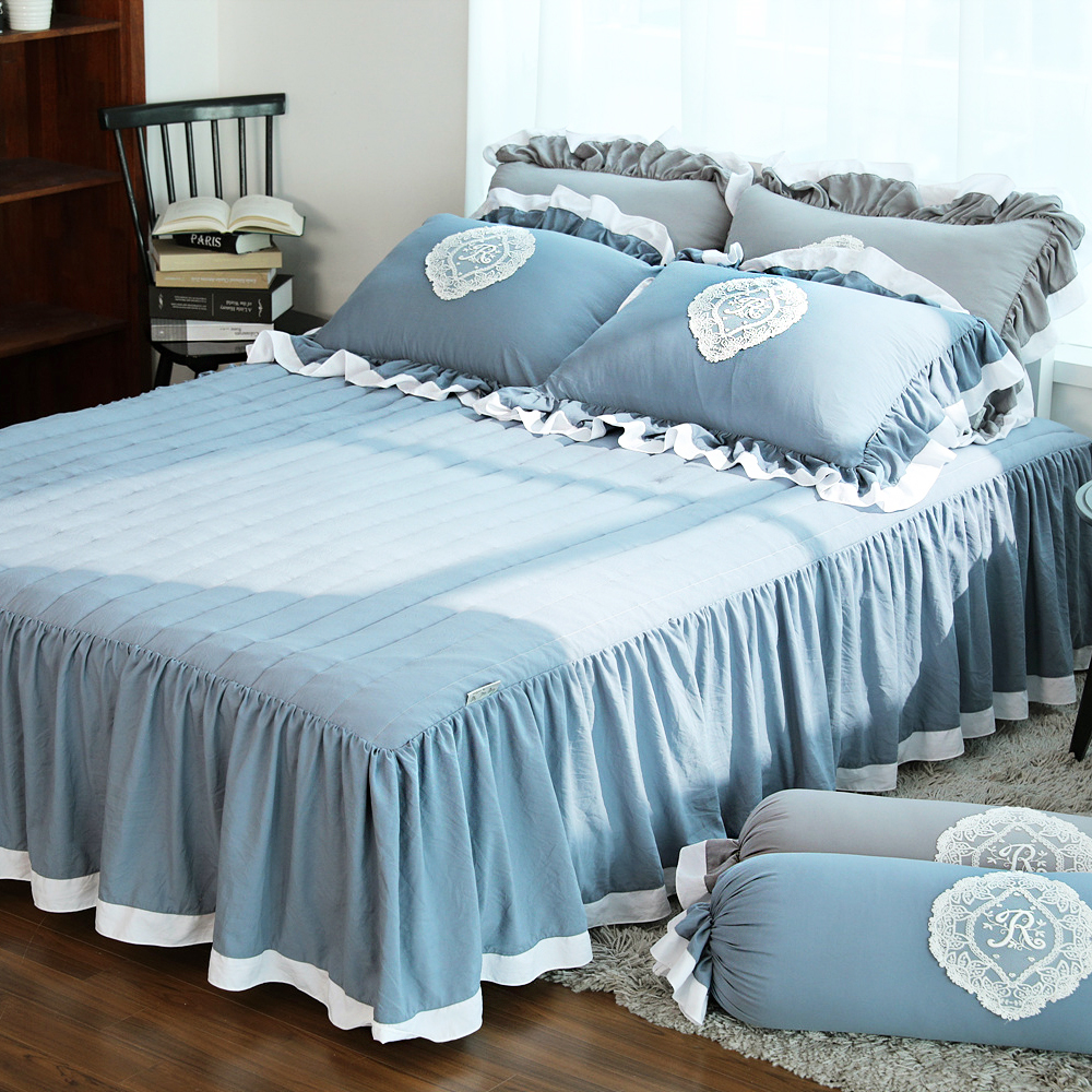 류금숙 프렌치감성 실키케어 향균프릴 이중프릴침대커버 SS/Q/K/SK 국내생산