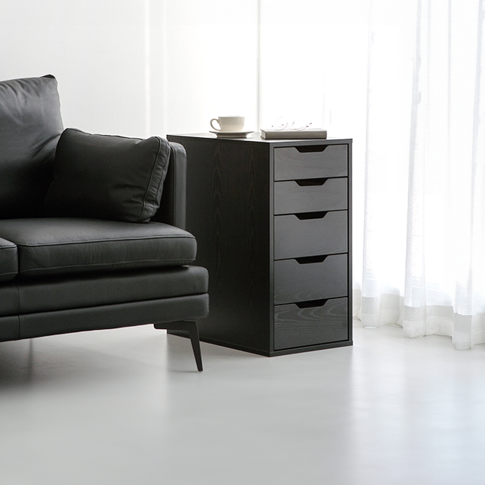 OLAF 서랍장 5단 KS1009STB 블랙 8714.9742