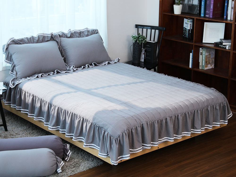 류금숙 투라인 실키케어 향균프릴 숏프릴매트커버 SS/Q/K/SK 국내생산