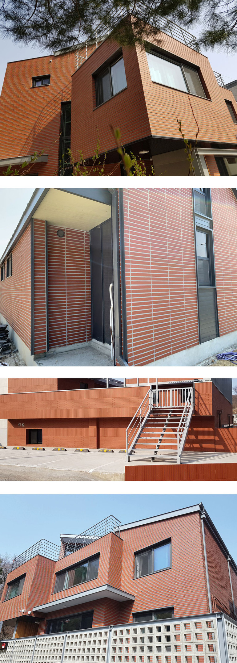 테라코타 점토롱타일 440x50x12T 레드 / 하다건재